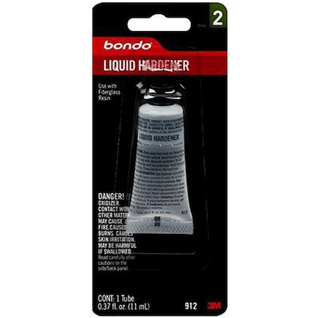 3M Bondo Liquid Hardener, 00912, .37 Oz 7100152666